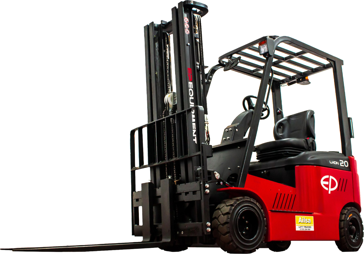 Commercial forklift unloading heavy pallets in Borehamwood