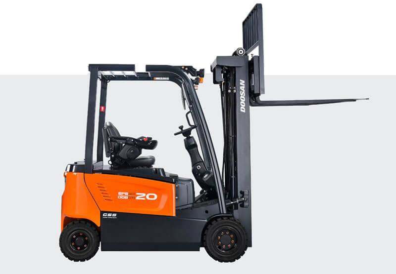 Forklift operator safely handling a commercial load in Borehamwood